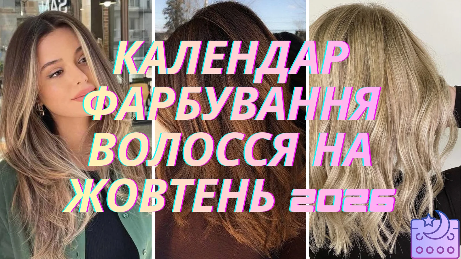 Три оттенка волос — русый, темный шоколад и блонд